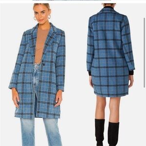 Cupcakes and Cashmere Blue Plaid Coat